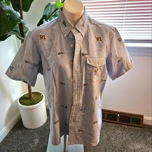 Polo Ralph Lauren Varsity Pennant Flag Oxford Shirt